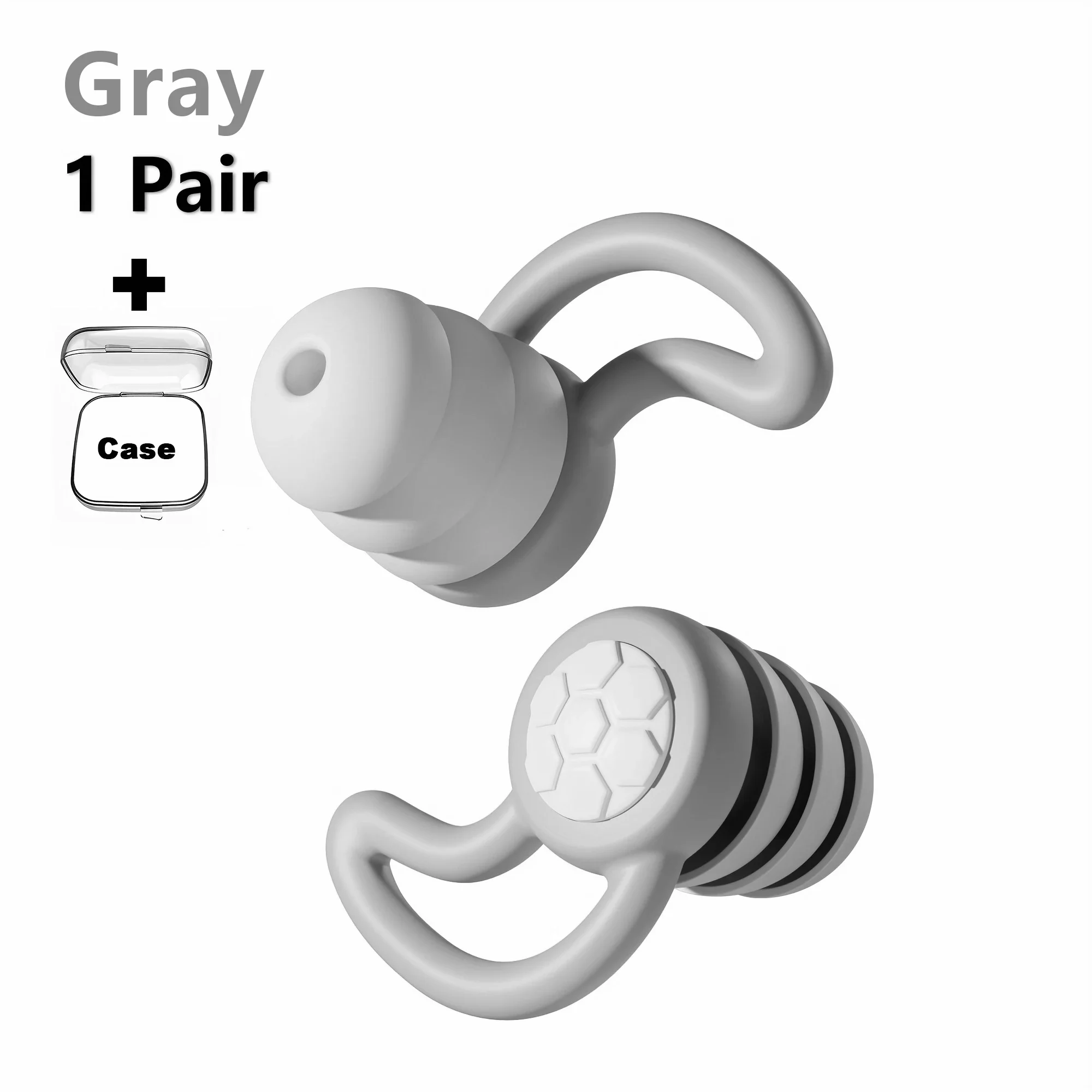 Soft Silicone Earplugs - Noise Canceling, Comfortable Fit for Sleep and Swimming