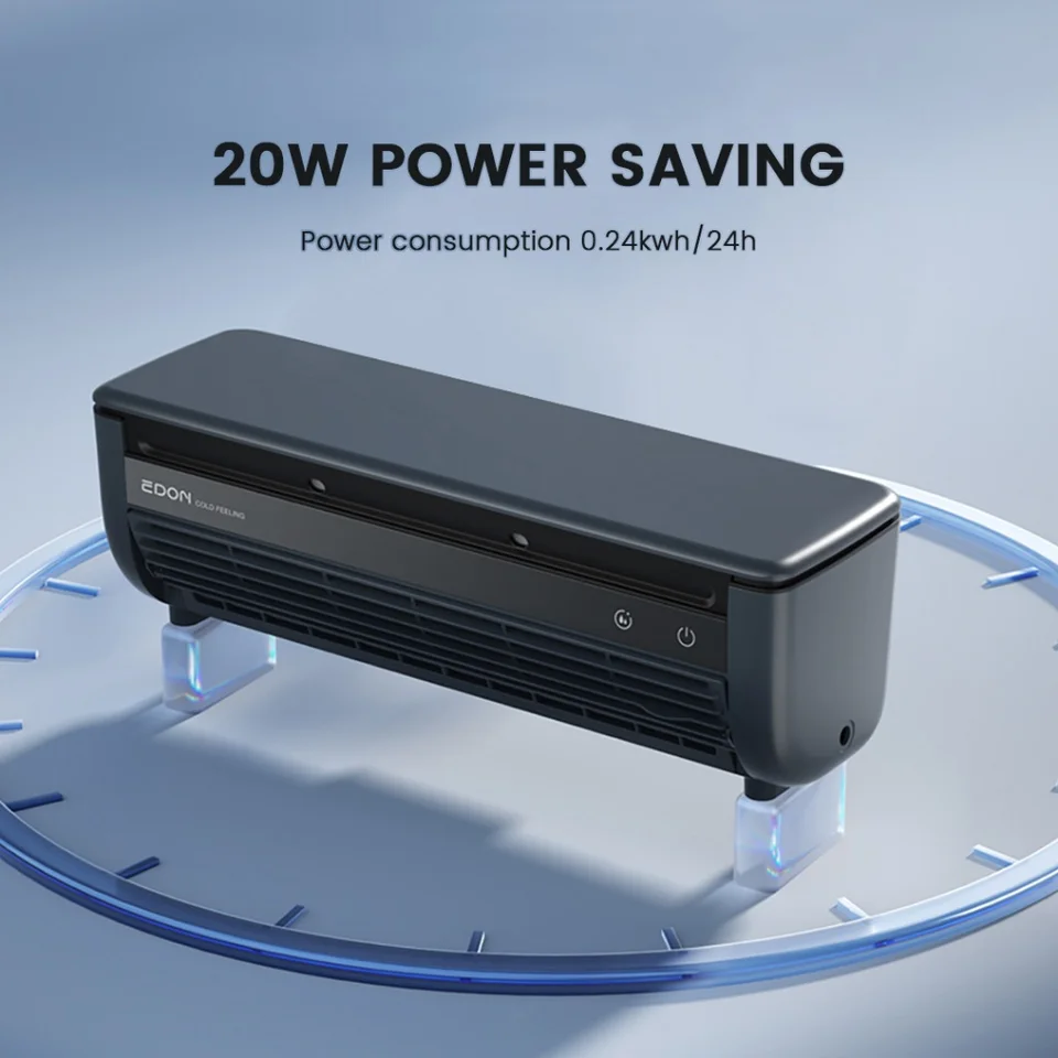 Ventilatore da parete EDON E868 da 20 W, senza pale, per raffreddamento rapido, facile da installare, ideale per casa e cucina._voghion.com