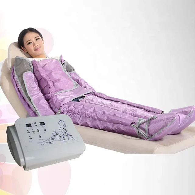 

Purple white blue color at home use compression spare parts display beauty instrument air pressure fitness pressotherapy machine