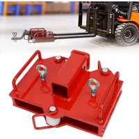 2'' Forklift Trailer Hitch Receiver,6500lbs Towing Capacity Forklift Tow Hitch Attachment Adapter for 2'' Class III & IV Inserts 1