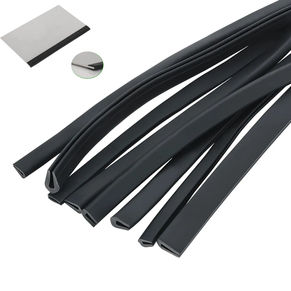 123510MeterBlackRubberEdgeStripUSectionAntiOilSealEdge