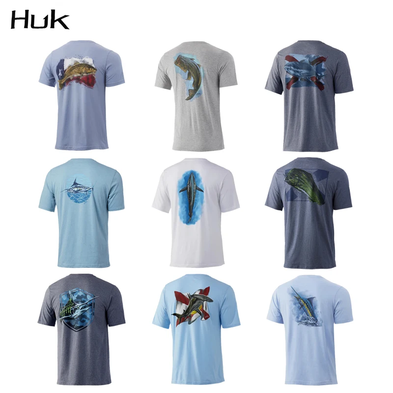 HUKFishingApparelMensSummershortsleeveTShirtOutdoorUV