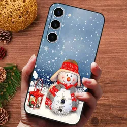 Festive Christmas-Themed Silicone Phone Case - Soft and Durable Cover for Galaxy M15 5G (1)