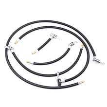  Car Tyre Inflator Hose Air Chuck Deflated Tyre Hand Air Pump Extension Tube Hose Tube Air Pump Adapter Tire Repair Tools for Car 