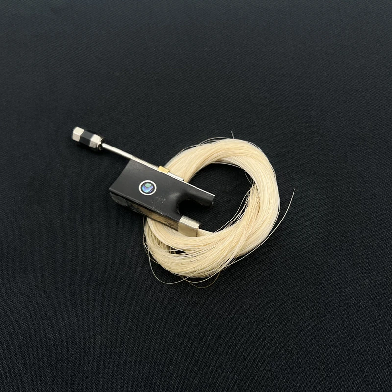 Description Picture 5 of item1 set Indonesian grade A ebony violin/cello bow frog Install screw bow horse hair 3/4-4/4 size, violin/cello parts