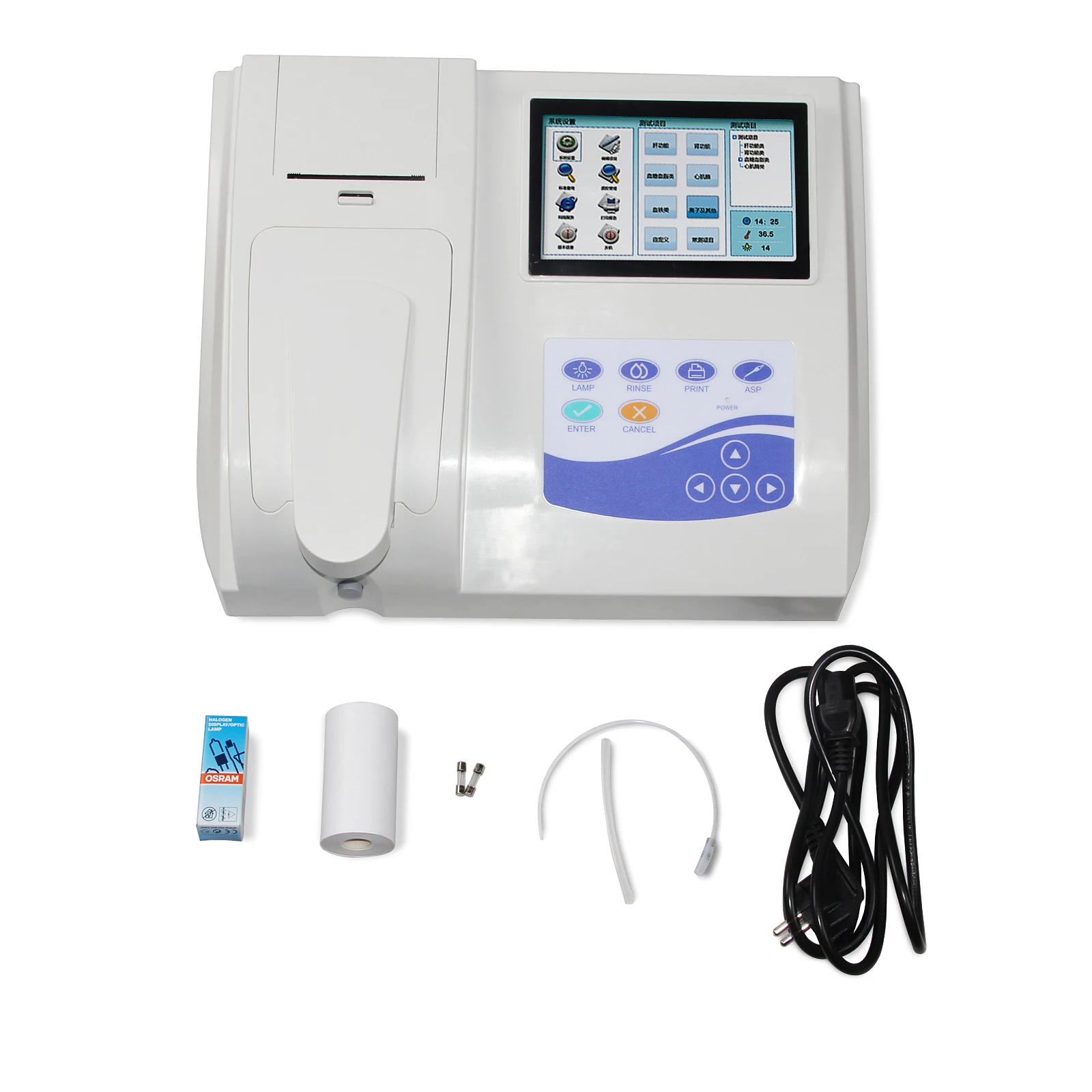 CONTEC Touch Screen BC300 Semi-auto Biochemistry Analyzer, Open reagent Blood glucose, Blood lipids 3 modes