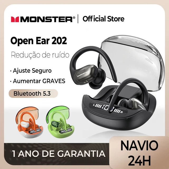 Auriculares inalámbricos para correr, audífonos deportivos con Bluetooth  5,3, cancelación de ruido, gancho para la oreja, impermeables, estéreo con  micrófono - AliExpress