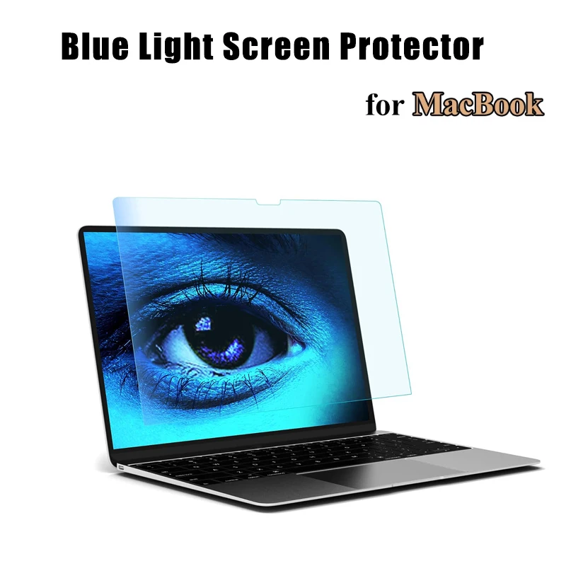 Pellicola Salvaschermo 2 Pezzi Per Macbook Air 13 14 15 16 M1 M2 Pro Max Pellicola Morbida A Luce Blu