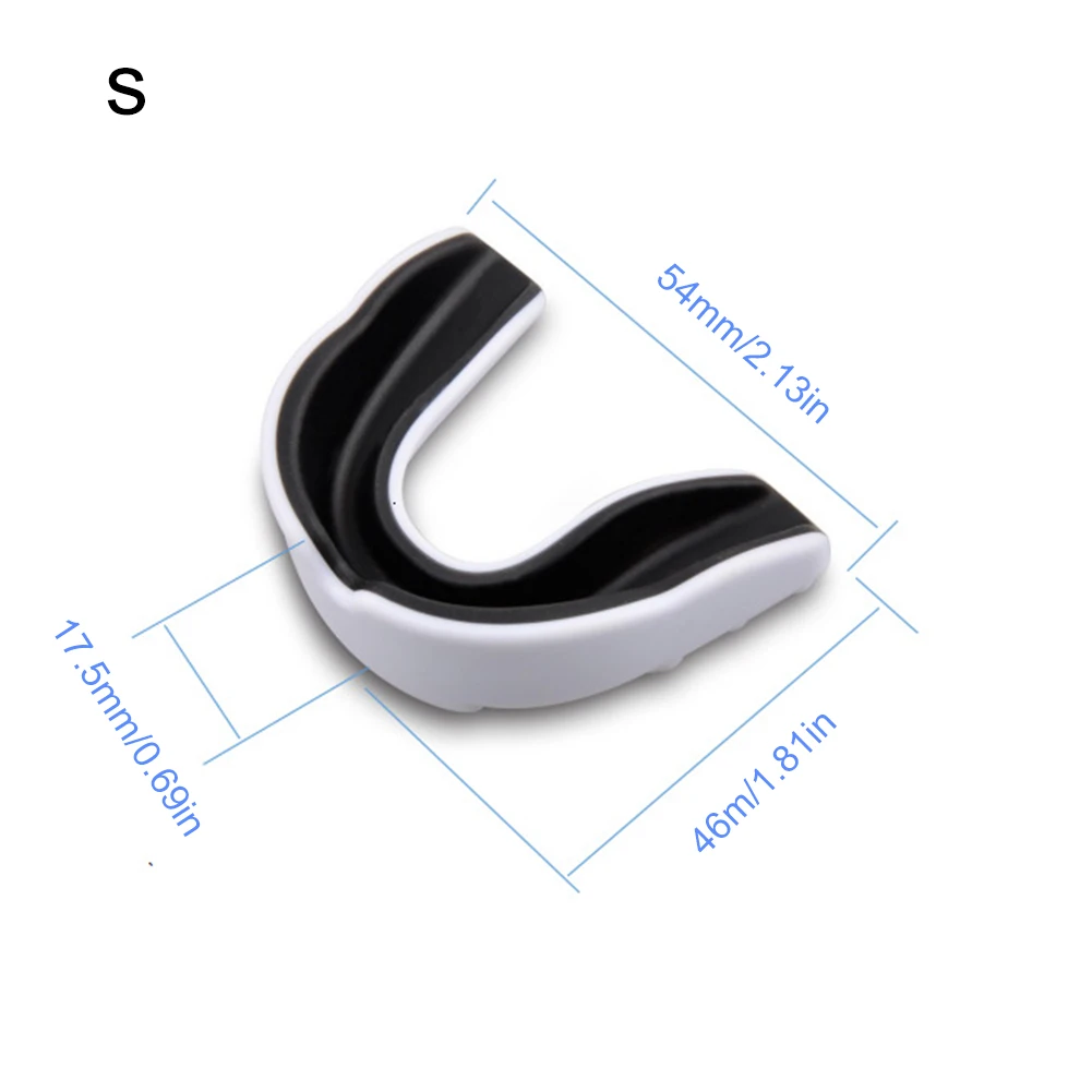 Kids Boxing Gum Shield with Storage Case Teeth Protection EVA Sports Mouth Guard Double Colored for Lacrosse Rugby Taekwondo