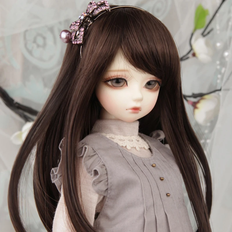 

Bjd/Sd Doll Accessories Wig 1/31/41/61/8 Diagonal Bangs Basic Long Hair 25 Colors Available