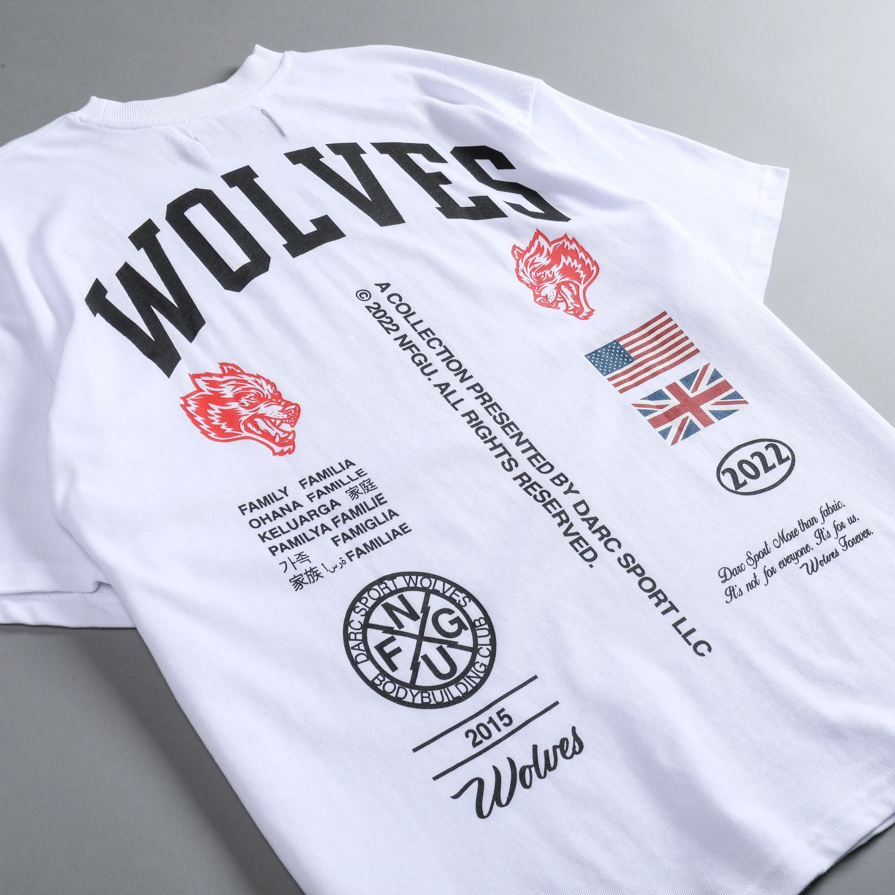 DARC SPORT Shirt UNION PREMIUM TEE IN WHITE Men Women High Quality DARC SPORT Shirt Digital Inkjet Printing Shirt