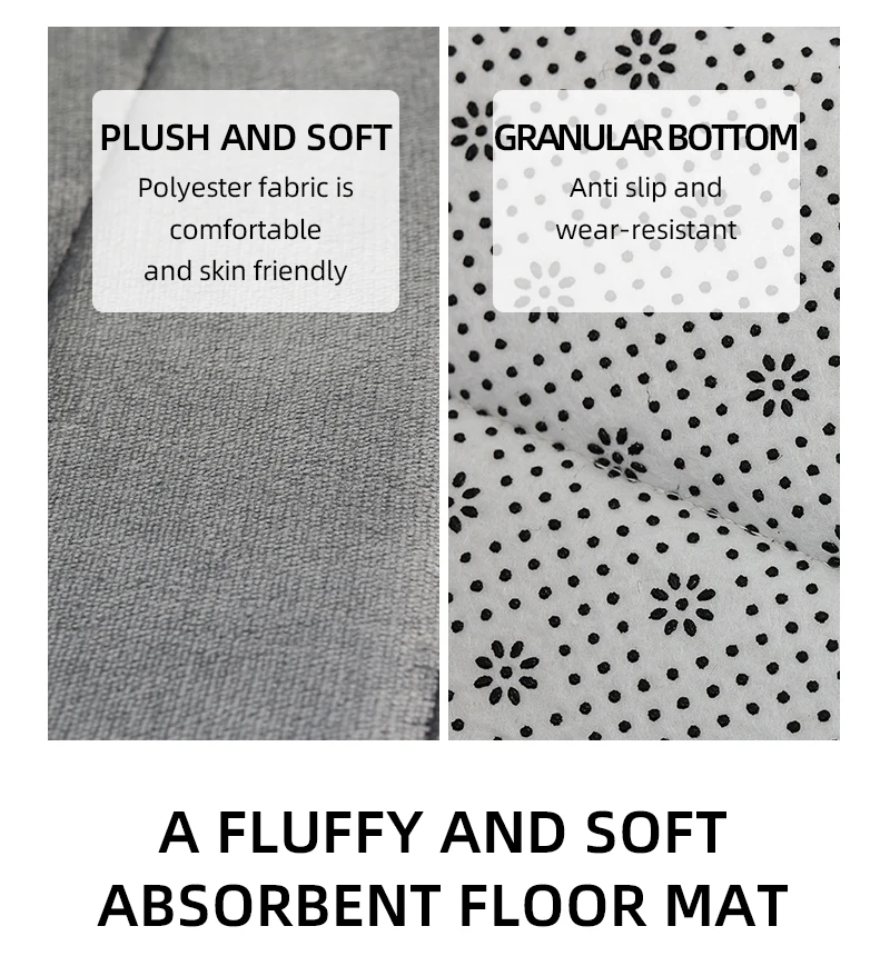 Bad Korallen samt Anti-Rutsch-Matte, schnelle Wasser aufnahme, trockene Maschinen wäsche, Toiletten matte, weich bequem, einfache Matte Bad verwenden – Detail 8