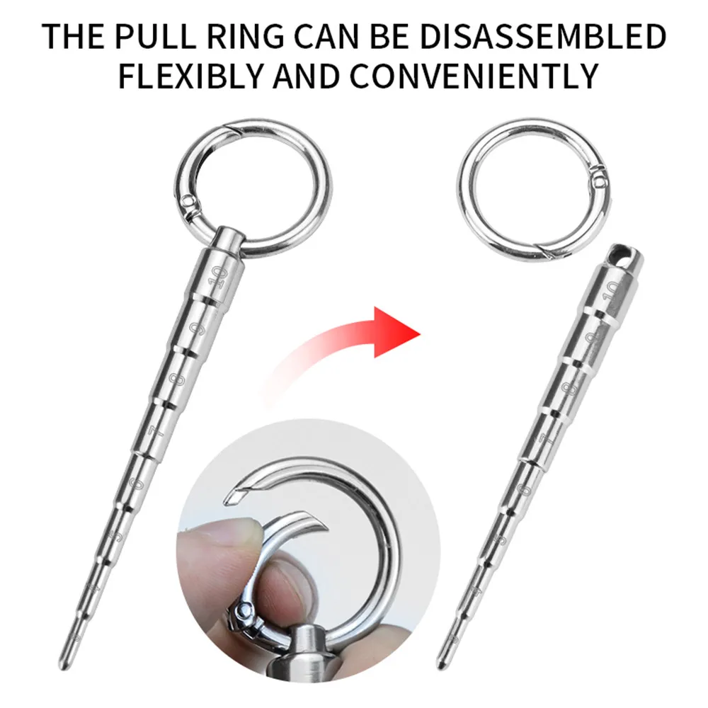 Male Stainless Steel Urethral Plug Urethral Dil Sounding Penis Plug Urethra Stimulate Dilator Masturbation Rod Sex Toys for Men penis sex toys