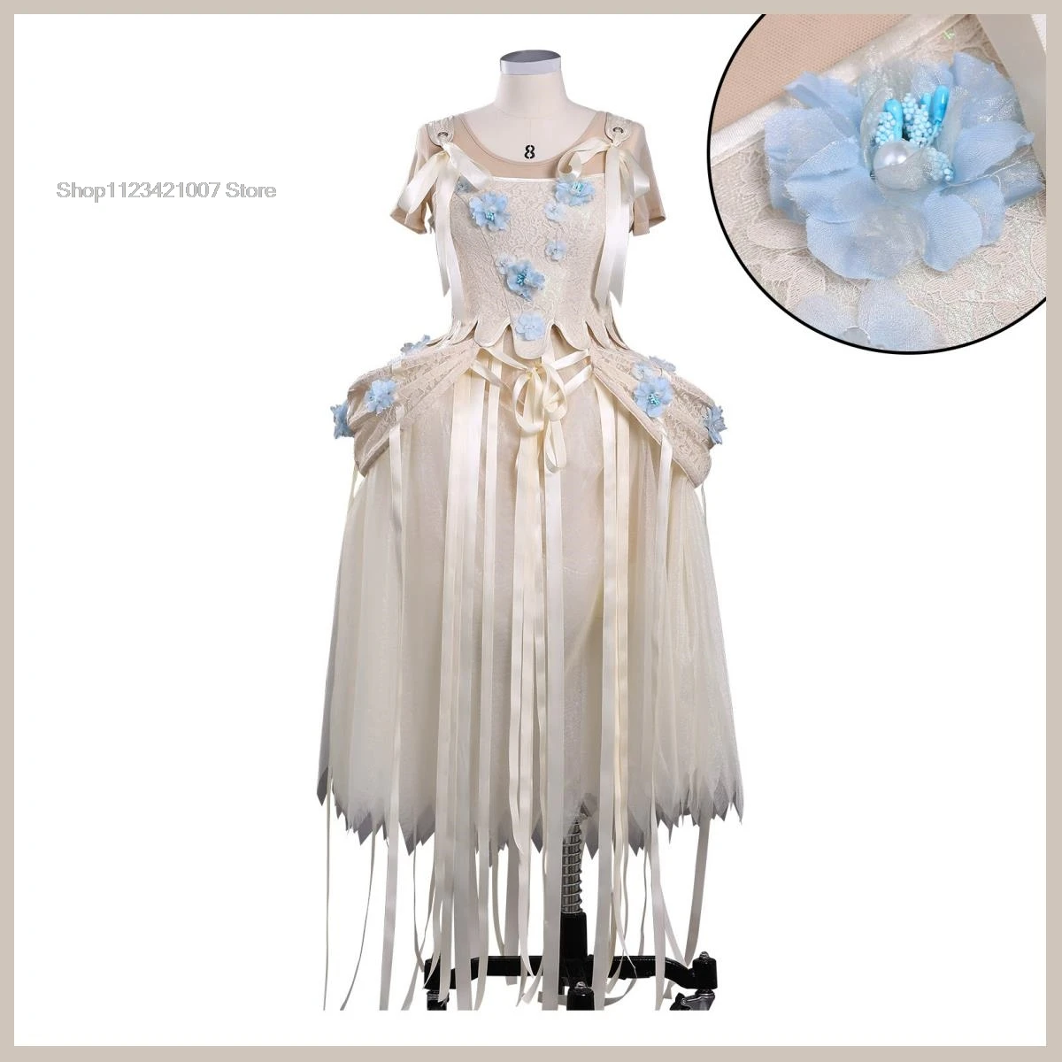 Enid Sinclair‌ Cosplay Movie Wednesday 2   White Wedding Dress Evening Skirt Woman Sexy Masquerade Carnival Costume