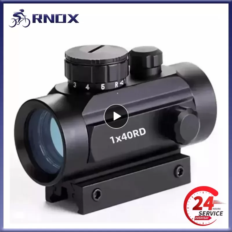 For Precision 1x40 Riflescope Hunting Holographic Red Dot Sight Collimator Airsoft Dot Sight Scope 11mm 20mm Rail Mount
