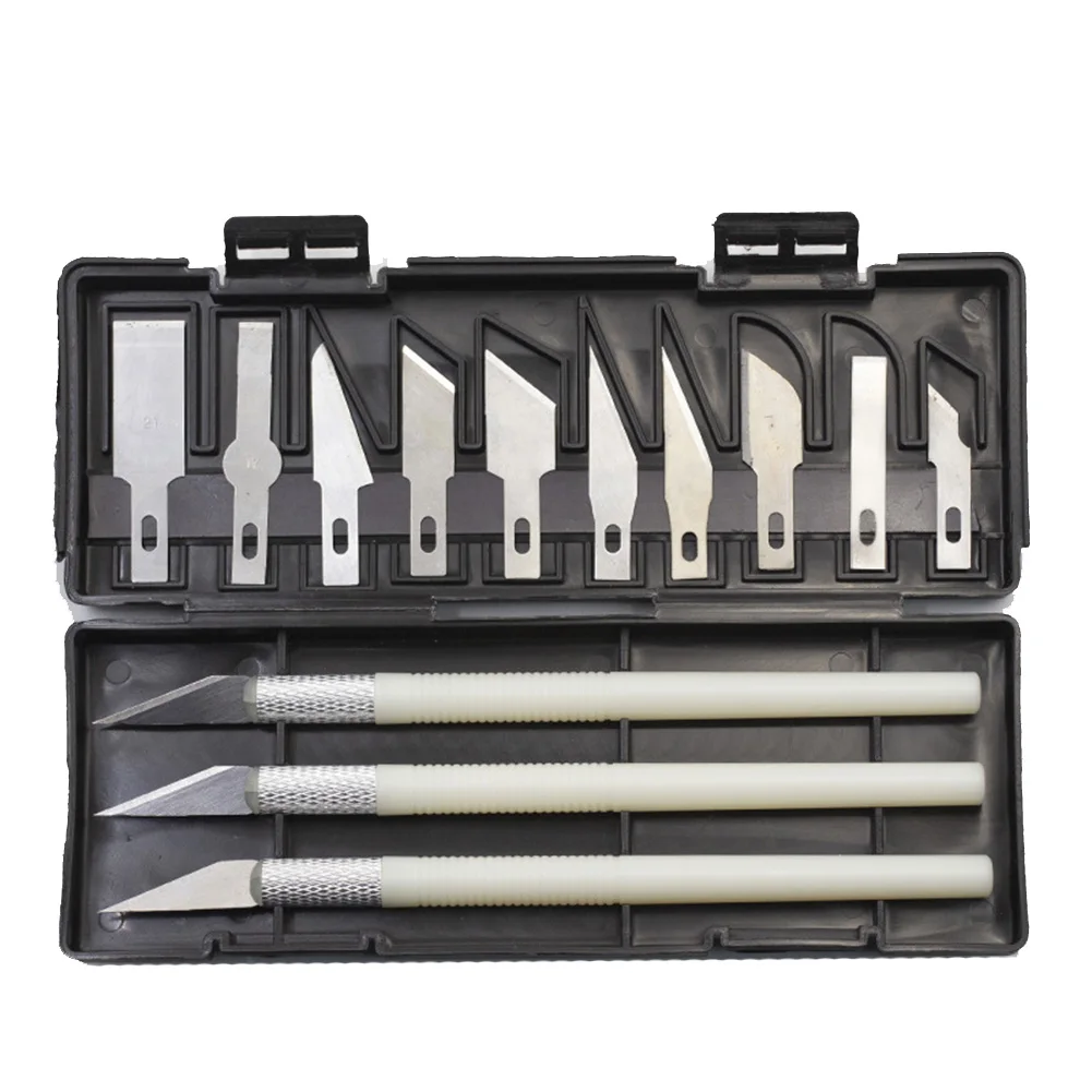 

13PCS Cutter Kit With Box Precision Model Tool Making Hand Carving Tool Arts & Craft Hobby Kit Multifunction Pen DIY Repair Hand