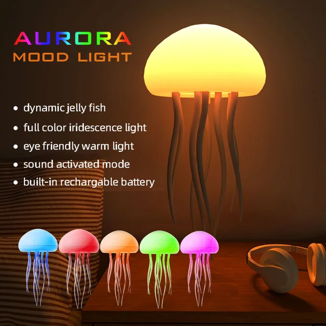 Jellyfish Lamp 未開封　フォローして頂ければ　多少お値下げ可能 BEHEGTYE Jellyfish Night Light, Cute Jellyfish Lamp LED