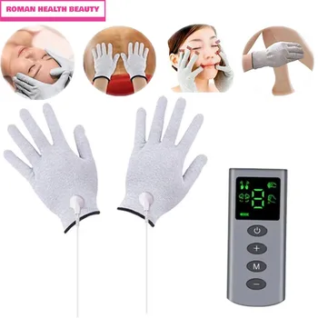 Vendita calda TENS/EMS Guanti da massaggio 4 modalità Palm Stimolatore muscolare Portatile Bellezza Fisioterapia Palmare Sollievo dal dolore Massaggiatore Guanto 1