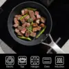 Non Stick Pans Set 7-Piece, 8, 10, 12 Inch Frying Pans and 12 Inch Induction Wok with Tempered Glass Lids, PRO Heat Distrib 3