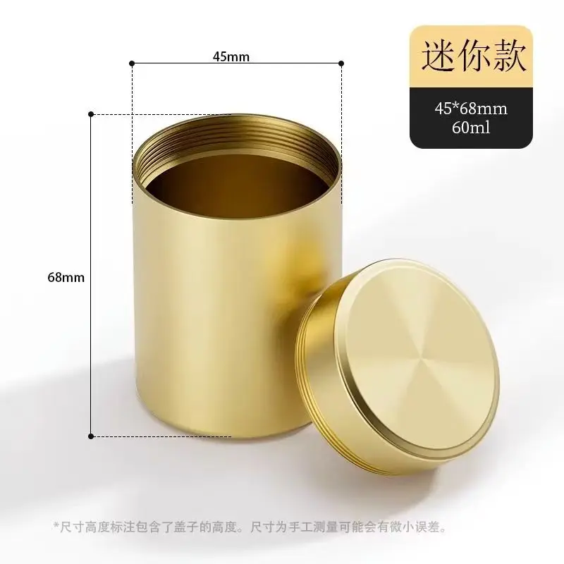Compact Sealed Portable Tea Tin Container
