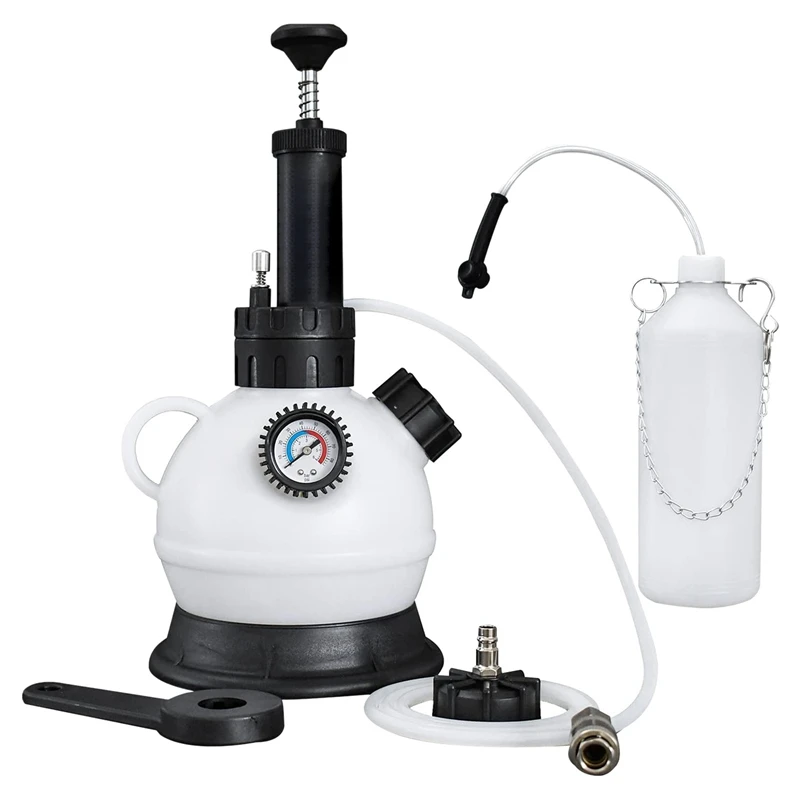 

2 л ручной тормозной спускной насос для жидкости, комплект для спускного тормоза подходит для большинства резервуаров тормозной мачтовой цилиндры