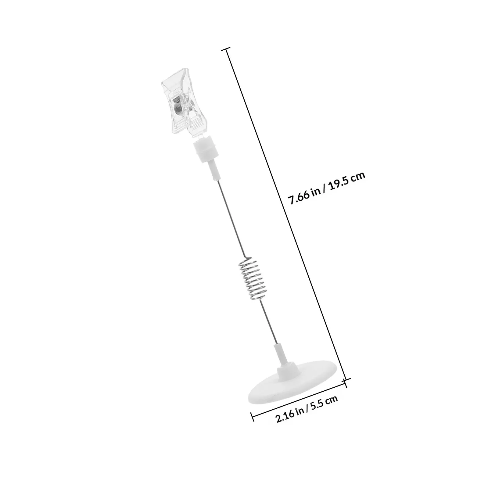 6Pcs 클립온 디스크 라벨 홀더 소매점 슈퍼마켓 가격 카드 정리함 재사용 가능한 가격 표시 표시판에 다용도로 사용 가능