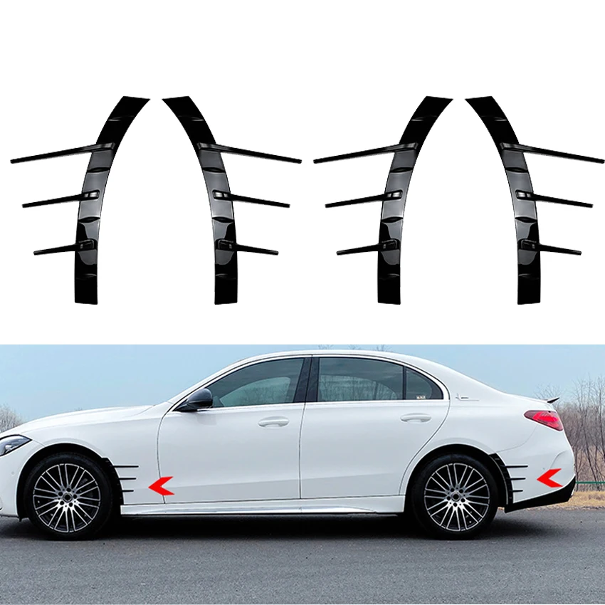 

4 шт., передний и задний бампер для Mercedes Benz C Class W206 C200 C260 C43 AMG Line