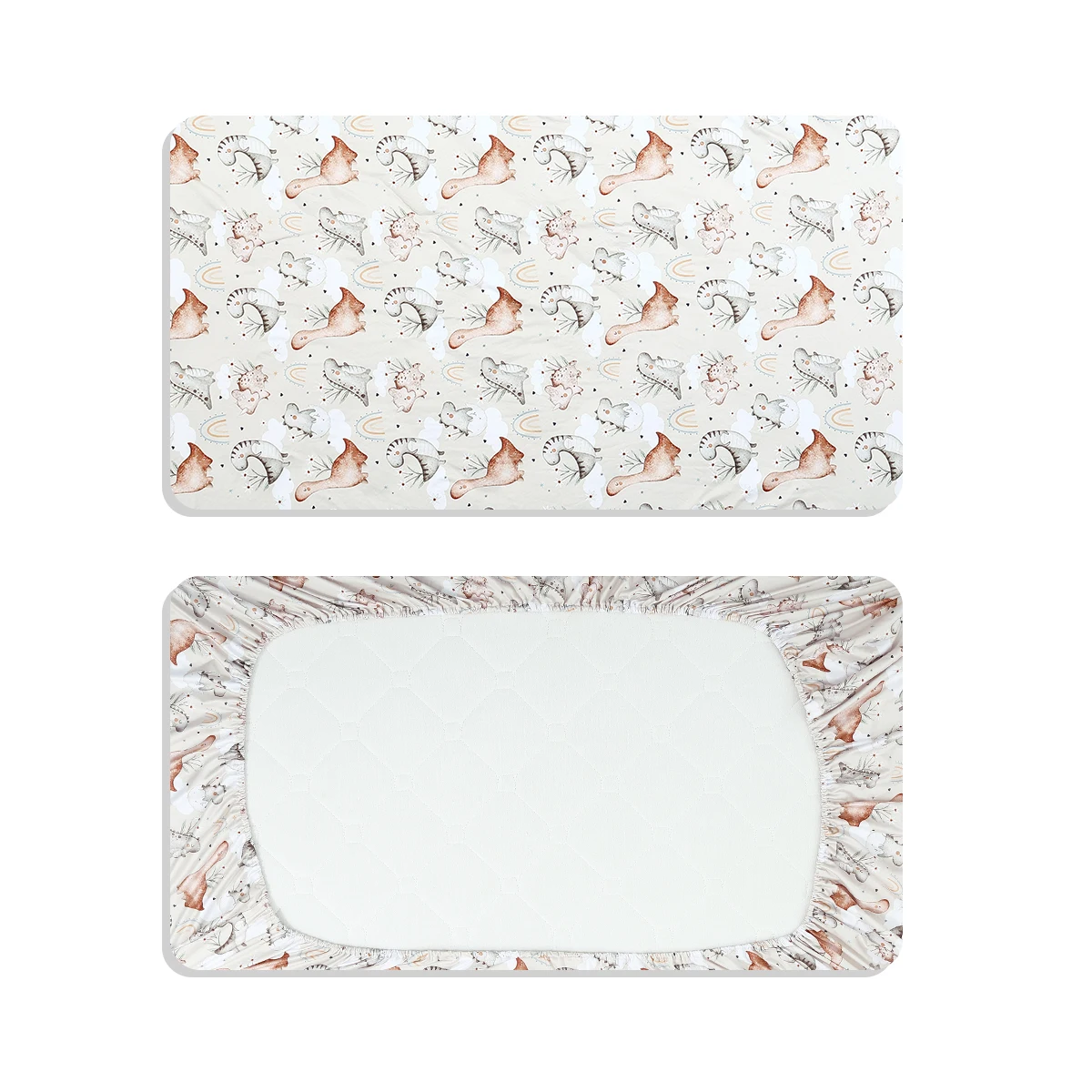 HappyFlute New 1PCS Cute Style 70*130CM Elastic Band Design Skin-friendly&Breathable Newborn Baby Bed Sheet