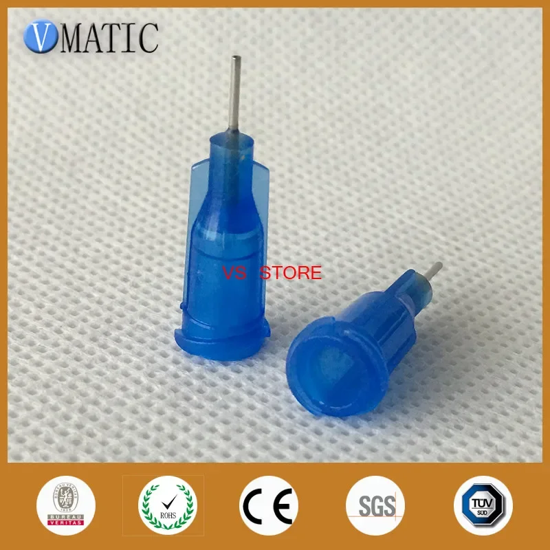 High Quality Non-Sterilized 100Pcs 0.25'' 22G Glue Dispensing Needle Tips 1/4 Inch