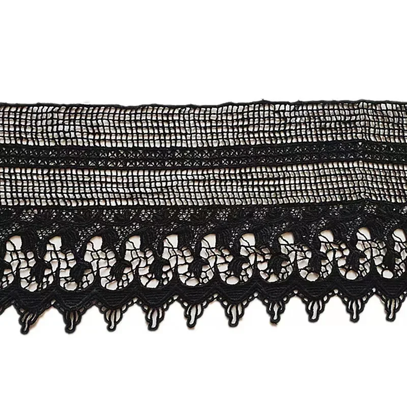 Lace Fabric Chiffon Lace Fabric Lace Decoration African lace fabric DIY 1yard Water soluble Cotton embroidery wide fabrics Wedding Decoration Trim