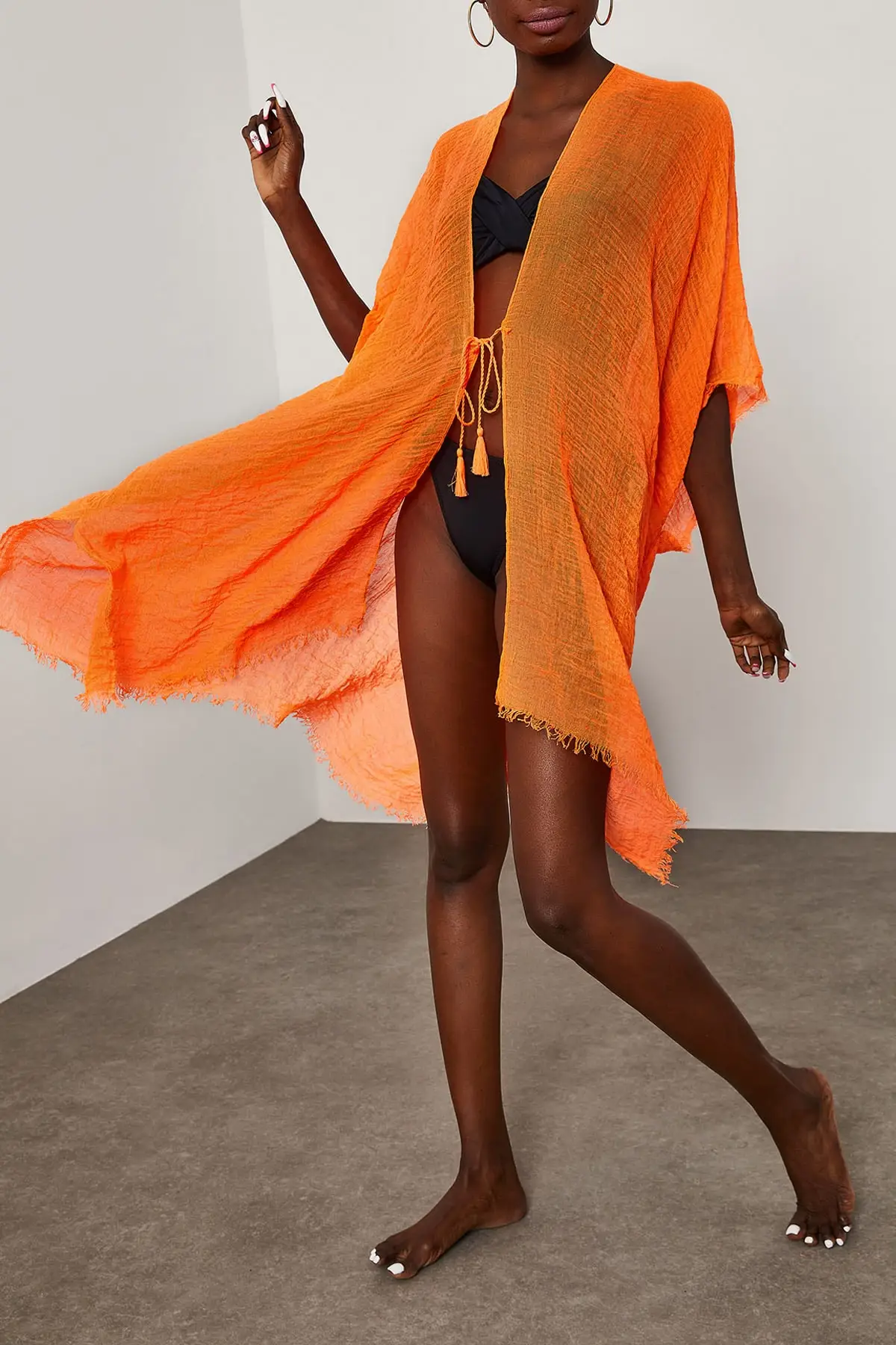 summer beach maxi dresses Beach Dress Pareo Female orange as well as ripwatered fabric pareo bikini bottom cover up