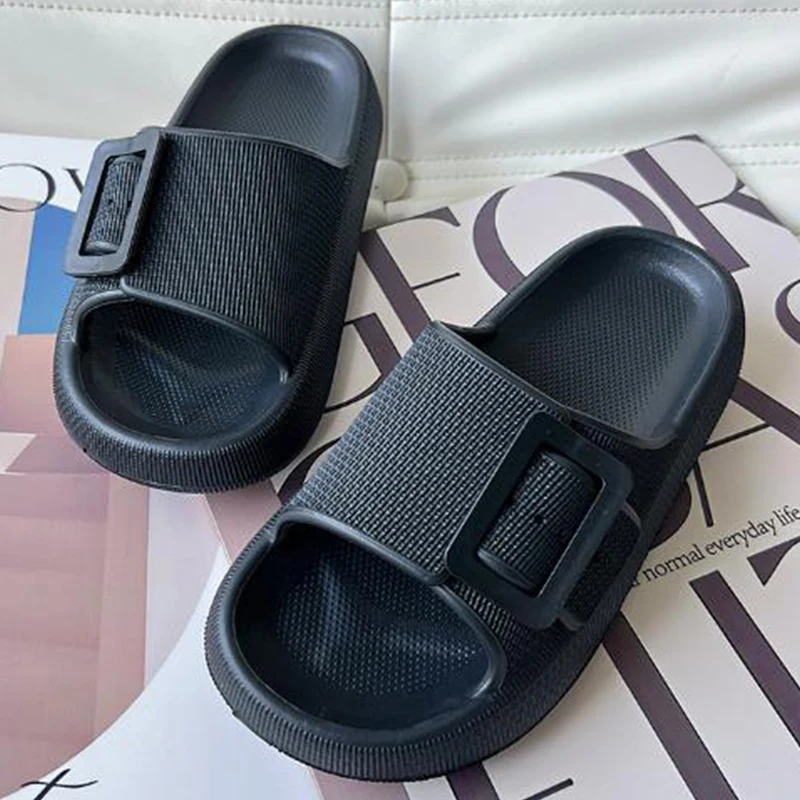 Women's Summer EVA Slippers Thick Sole Bathroom Soft Couple Slippers