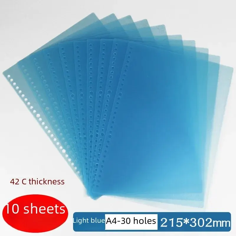 A4/30 holes light blue 10 sheets