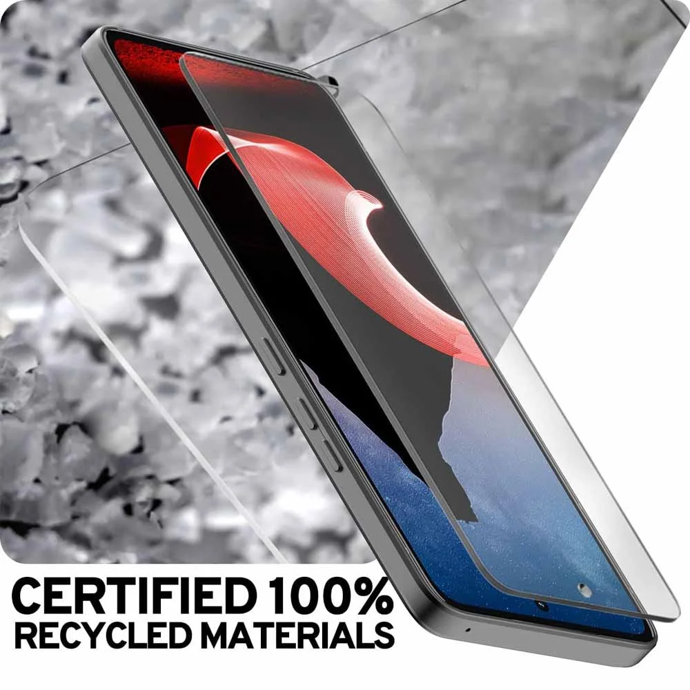 3-Piece Tempered Glass Screen Protector Set for 6.6-Inch Phones - Clear Protective Glass