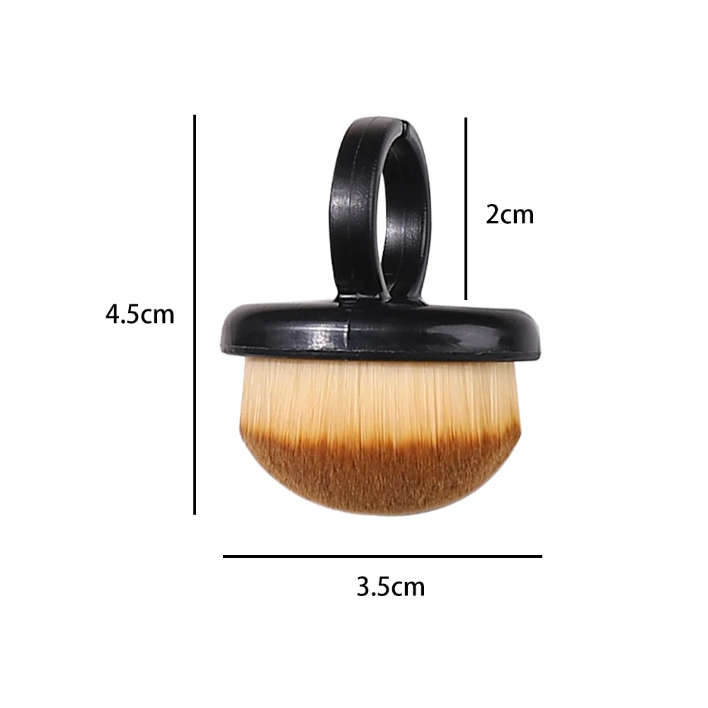 1Pcs Plastic Nails Art Dust Cleaning Brush Buckle Brush Oval Gel Dust Cleaning  Make Up Ring-shaped Brush Manicure Tools 6