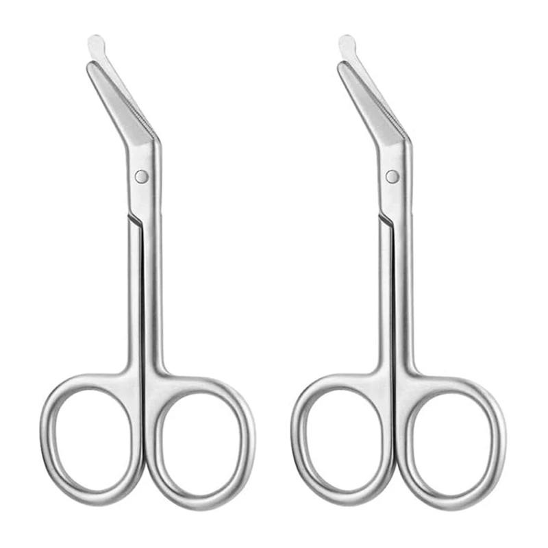 

Ostomy Bag Scissor-Stoma Pouch Shear With Blunt Round Tip For Colostomy Ileostomy Care, Stainless Steel, 4.4Inch L, 2Pcs Durable