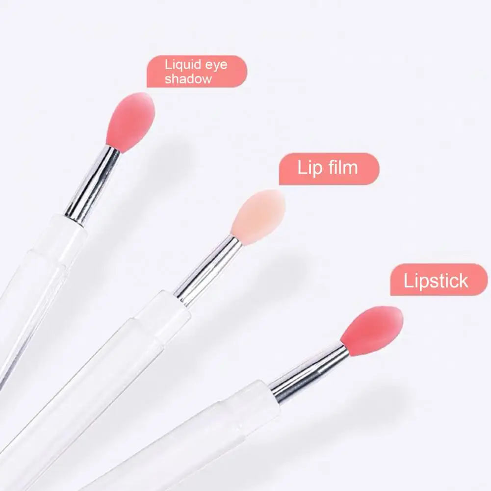 Silicone Nail Brush Professional Silicone Nail Art Brush Set for Makeup Sequins Application Powder Applicator