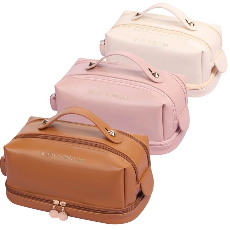 Large Capacity Travel Makeup Bag for Women Multifunctional Cosmetic