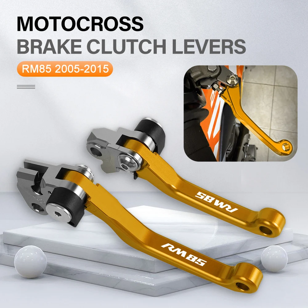 

Motocross Pivot Brake Clutch Levers For SUZUKI RM85 2005-2015 2014 2013 2012 Motorcycle Accessories Dirt Bike Handle Lever