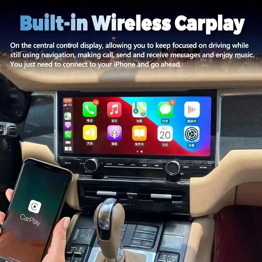 1920*720 Screen Android 14 Autoradio CarPlay Car Multimedia Video Player 12.3inc