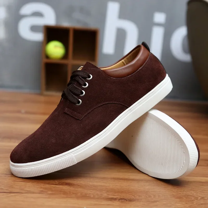 High Quality Mens Casual Shoes Genuine Leather Lace Up Brand Platform Flat Oxford Shoes for Men Trendy Sneakers Large Size 38-49 3