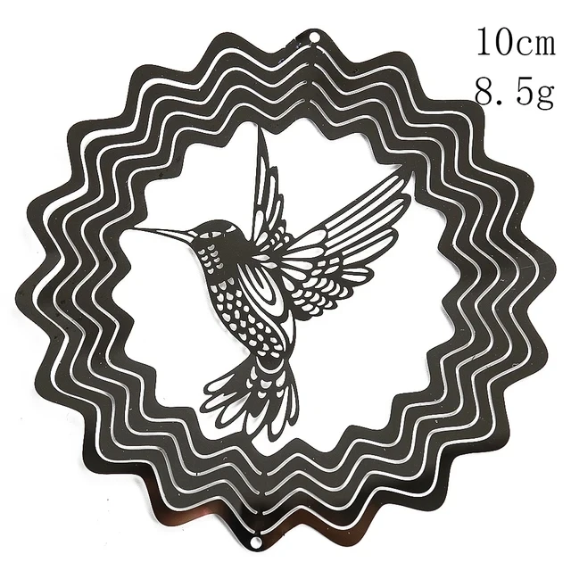 Elevate Your Outdoor Space with a 3D Flowing Wind Spinner - Stainless Steel Mirrored Hanging Decor
