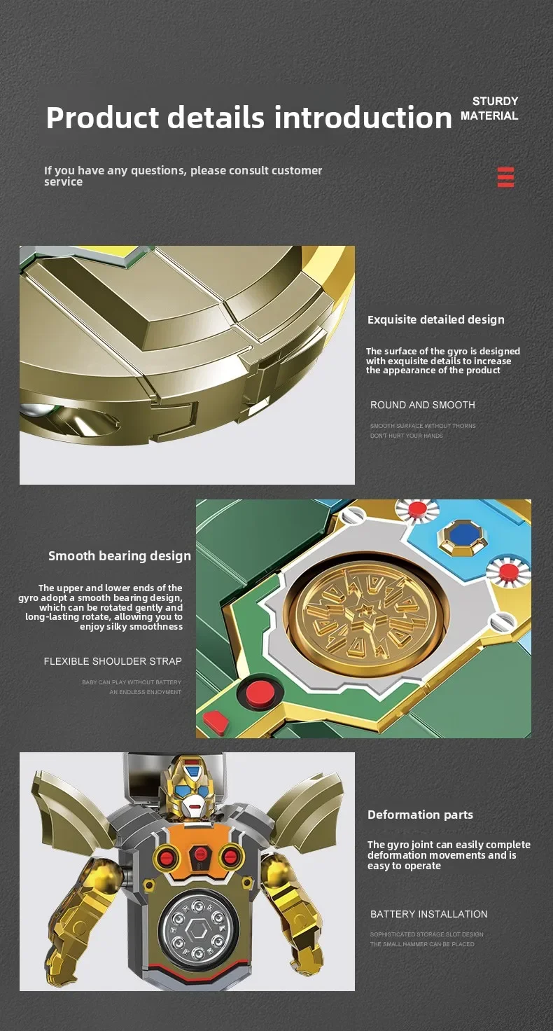 Robotleksak med detaljerade mekaniska texturer och livfulla färger