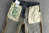 Waist Embroidery Denim Jeans for Men Dark Blue Washed Slim Fit Straight Pants Autumn Youth Male Cityboys American Vintage Casual 3