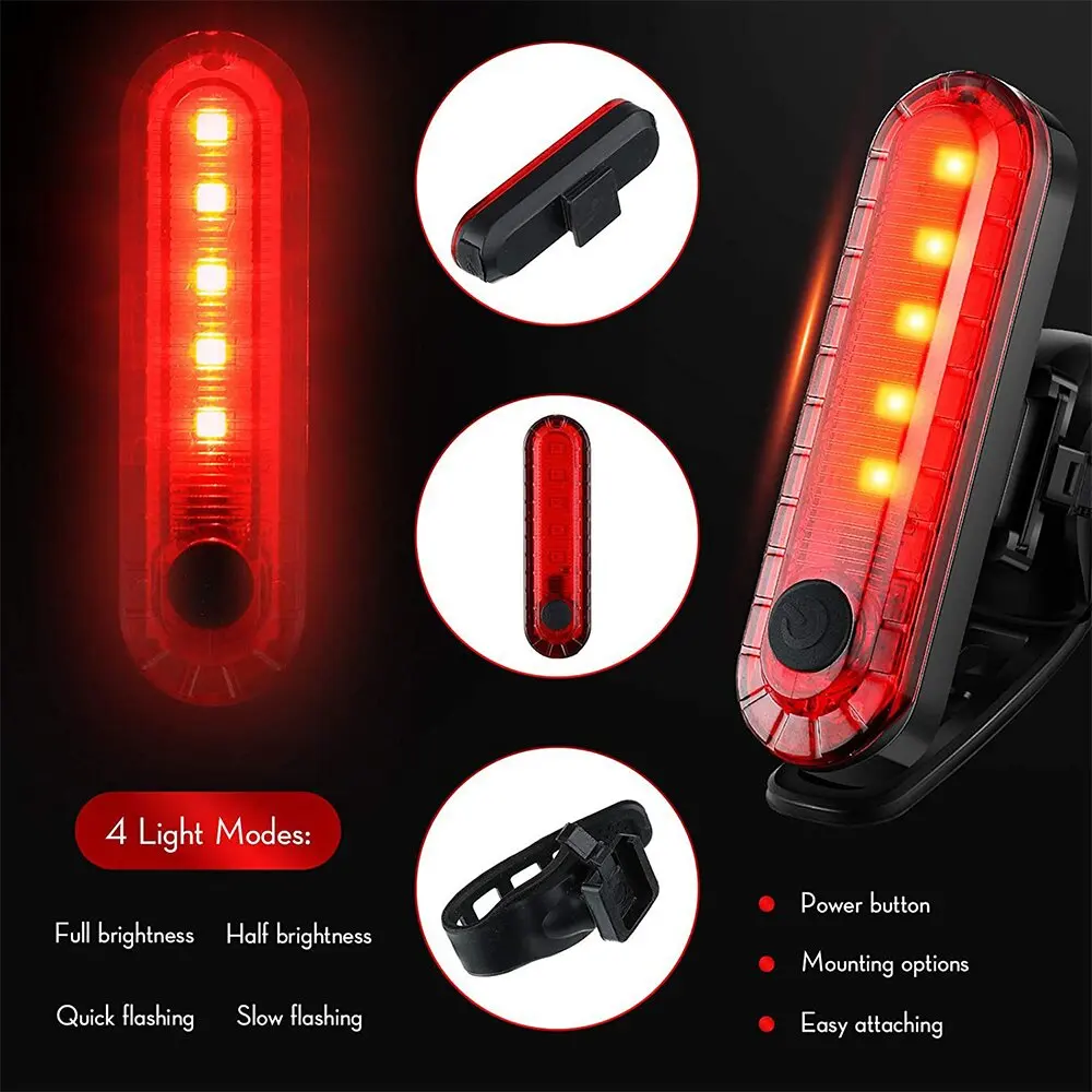 USB Rechargeable Bike Taillights 2