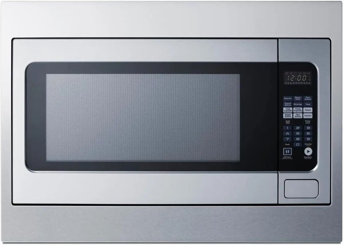 27&rdquo; and 30" Built-In Microwave Oven Stainless Steel, 2.2 Cubic Feet, with Trim Kit Digital Control Panel, 1200W (27 Inch)