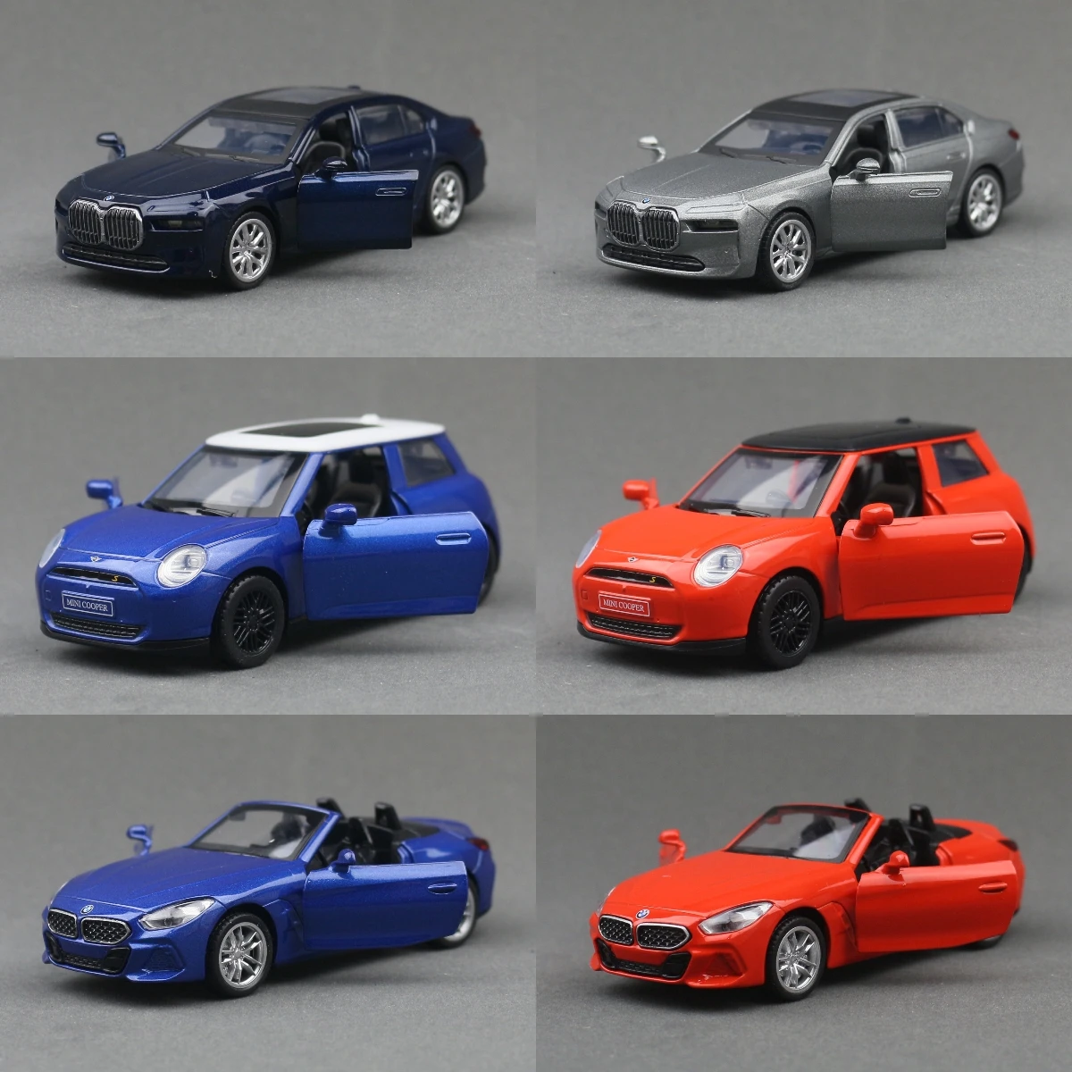 1/43 BMW M3 M4 X6 X7 Mini Cooper SUV Sport Racing Car MSZ Toy