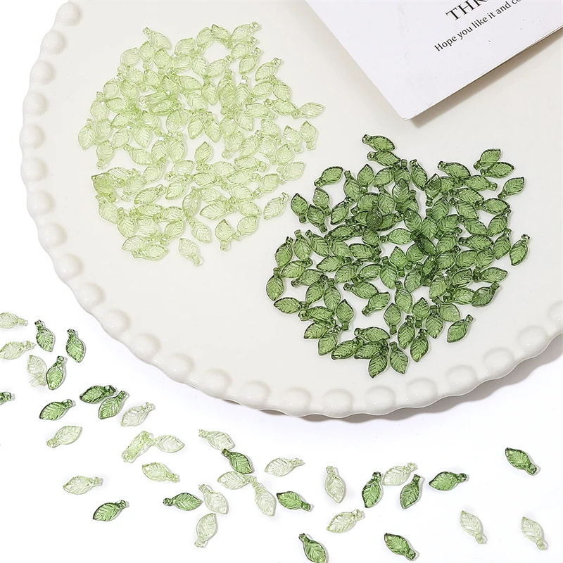Acrylic Leaf Beads Set 5