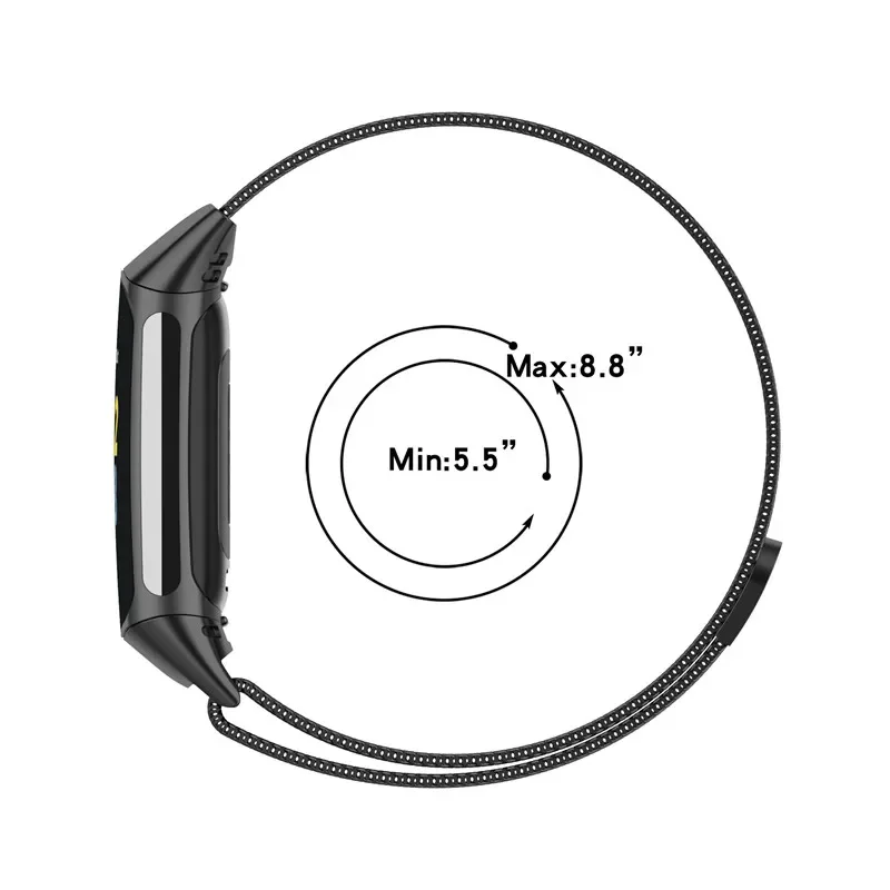 Stainless Steel Magnetic Loop Mesh Bracelet Wrist Strap