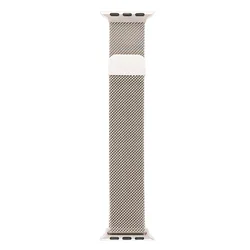 Elegant Milanese Loop Stainless Steel Smart Watch Strap - 42 44 45 49 S10 - 46mm ( starlight )